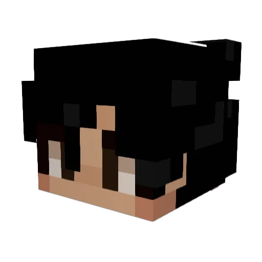 Saikyo_ Minecraft avatar head, 3D render