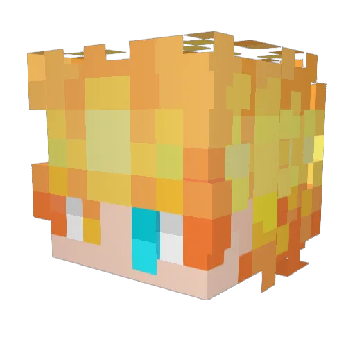 SaileNt123 Minecraft avatar head, 3D render