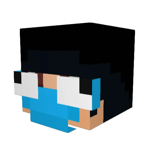 Sailing_Kid Minecraft avatar head, 3D render