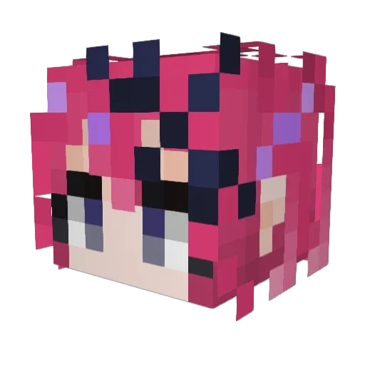 SailkAsh Minecraft avatar head, 3D render
