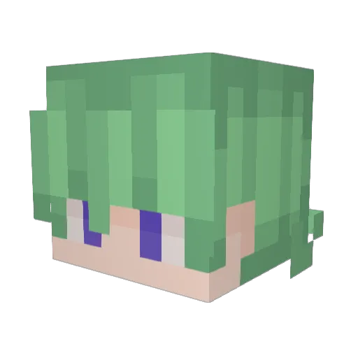 Saillore Minecraft avatar head, 3D render