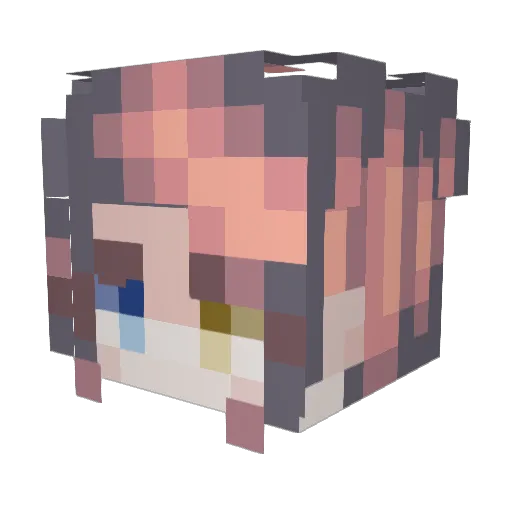 Sailor83 Minecraft avatar head, 3D render