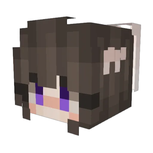SailorChii Minecraft avatar head, 3D render