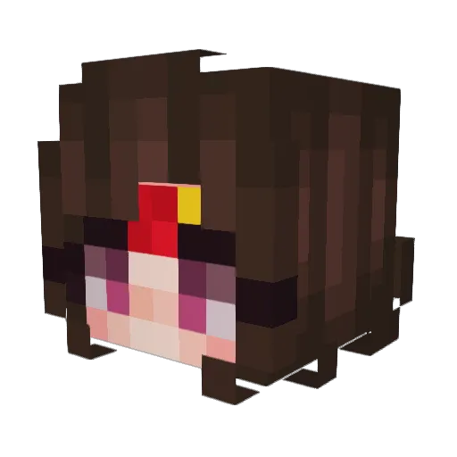 SailorJadee Minecraft avatar head, 3D render