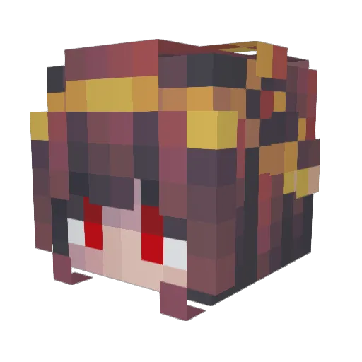 SailorVGC Minecraft avatar head, 3D render