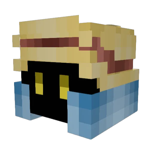 Sailor___ Minecraft avatar head, 3D render