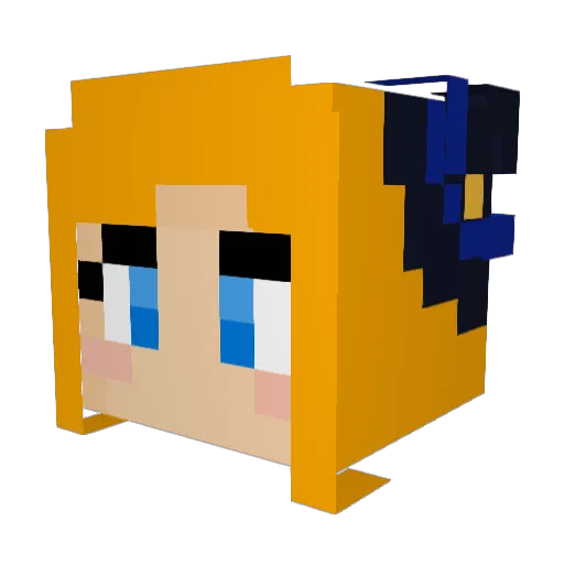 Sailorstar237 Minecraft avatar head, 3D render