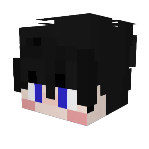 Saim0nekk Minecraft avatar head, 3D render