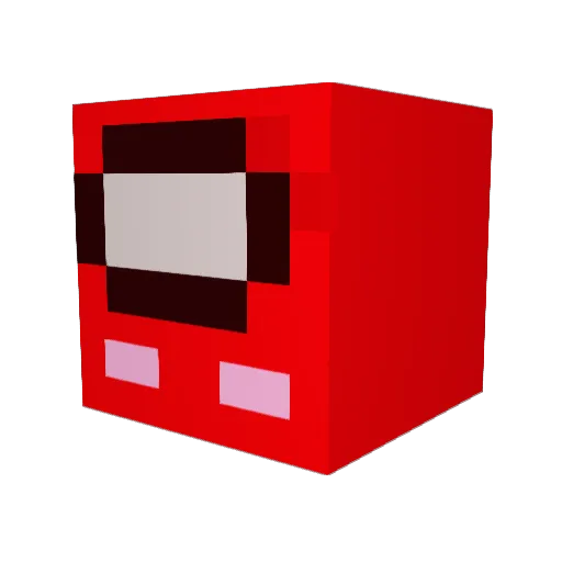 Saimin18 Minecraft avatar head, 3D render
