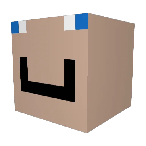 SainUK Minecraft avatar head, 3D render