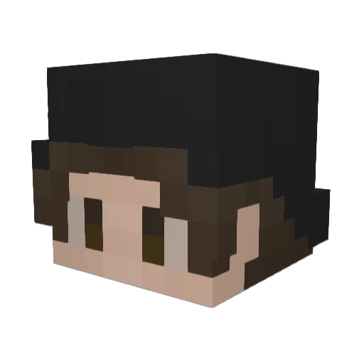 Sainchania Minecraft avatar head, 3D render