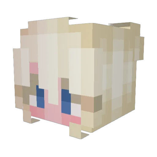 SainoCHOUUUUU Minecraft avatar head, 3D render