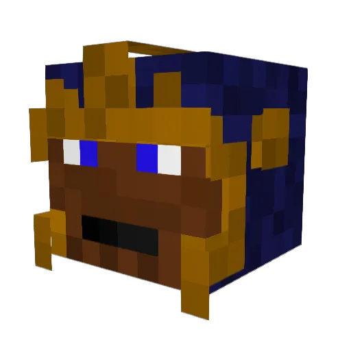 Sainr2SDD Minecraft avatar head, 3D render