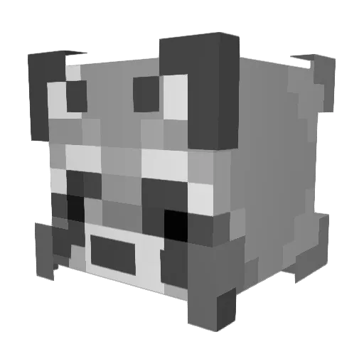 Saint25 Minecraft avatar head, 3D render