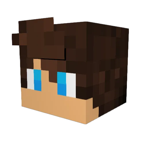Saint94 Minecraft avatar head, 3D render
