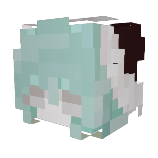SaintCiel Minecraft avatar head, 3D render