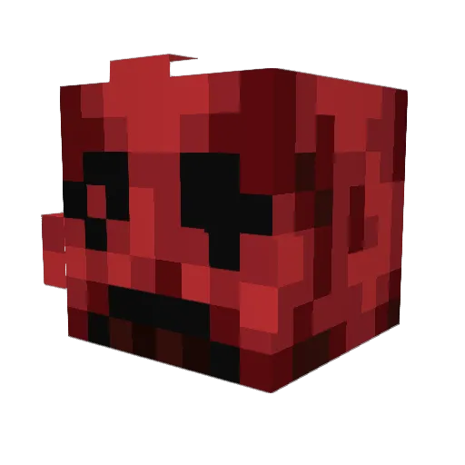SaintD Minecraft avatar head, 3D render