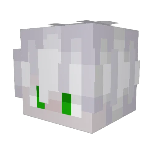 SaintHolican Minecraft avatar head, 3D render