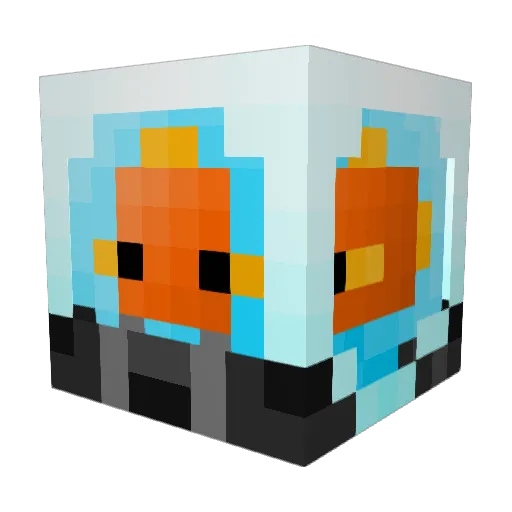 SaintJacob Minecraft avatar head, 3D render