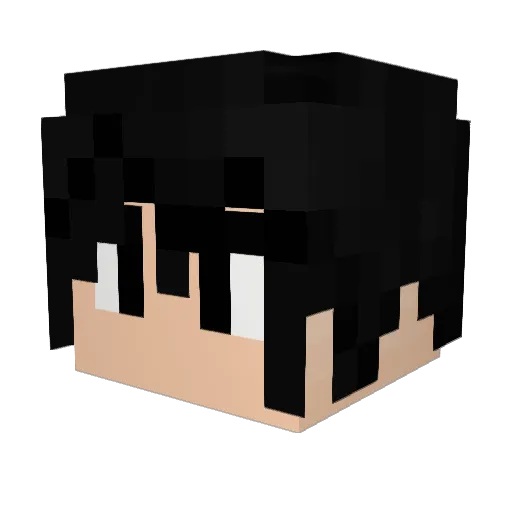 SaintJimmyM Minecraft avatar head, 3D render