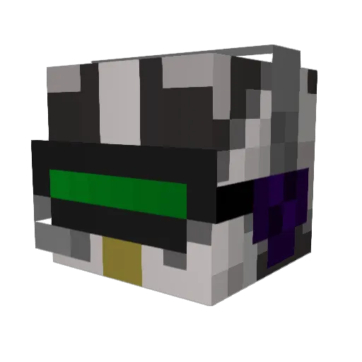 SaintOg Minecraft avatar head, 3D render
