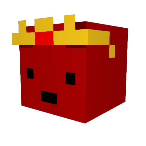 SaintPurp Minecraft avatar head, 3D render
