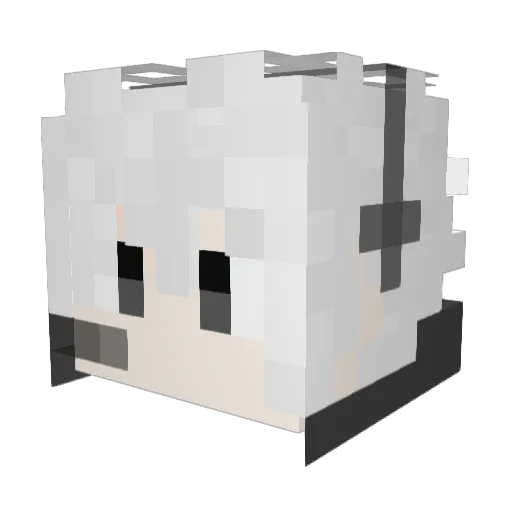 SaintReblath Minecraft avatar head, 3D render