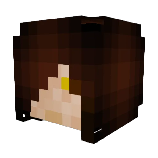 SaintTK Minecraft avatar head, 3D render
