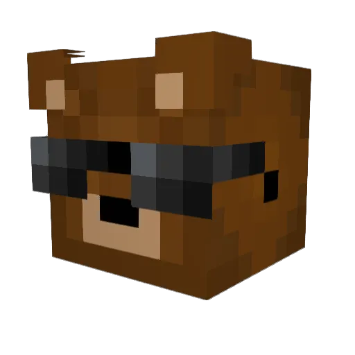 Saint_MaclOurs Minecraft avatar head, 3D render