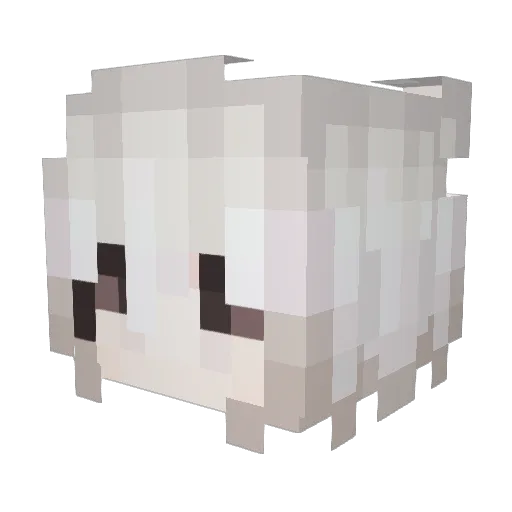 Saintaine Minecraft avatar head, 3D render