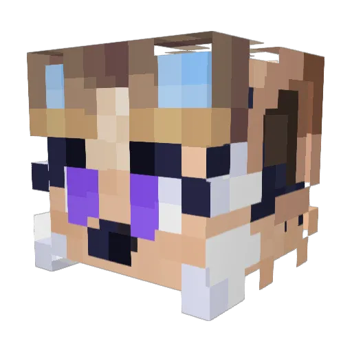SaintedYapper Minecraft avatar head, 3D render