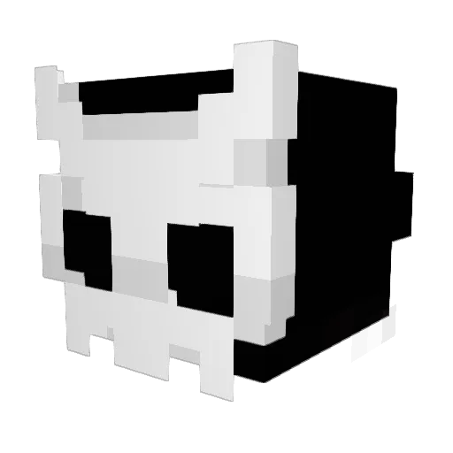 Saintion Minecraft avatar head, 3D render