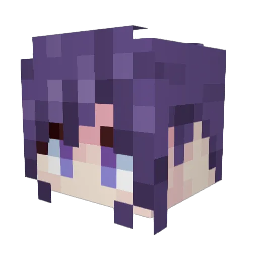 Saintlyblooper Minecraft avatar head, 3D render
