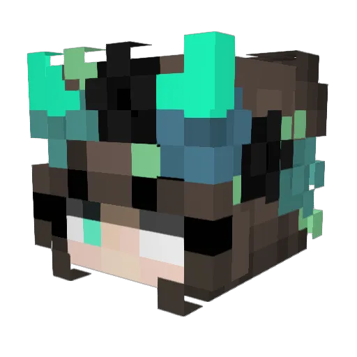SaintrakeSaori Minecraft avatar head, 3D render