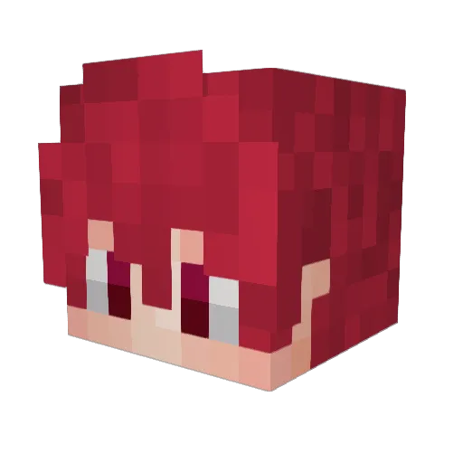 SaintsS1 Minecraft avatar head, 3D render