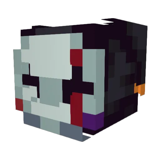 SaintsSea Minecraft avatar head, 3D render