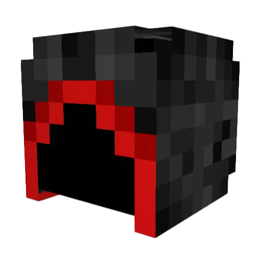 Saintsblood Minecraft avatar head, 3D render