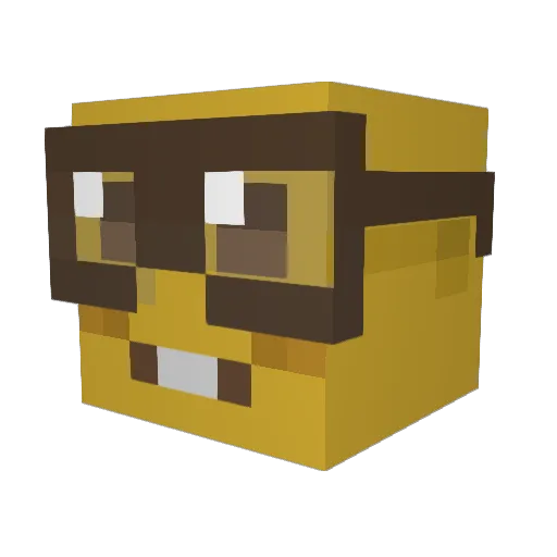 Saiphal Minecraft avatar head, 3D render