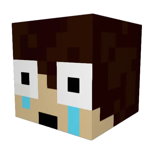 Sair12345 Minecraft avatar head, 3D render