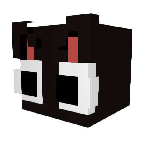 Sairlo Minecraft avatar head, 3D render