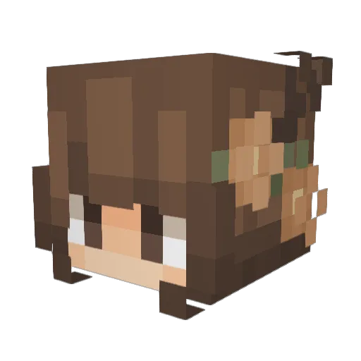 SairyDust Minecraft avatar head, 3D render