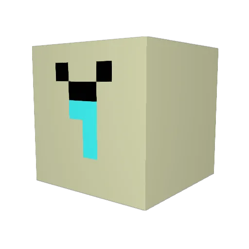 SaishiChan Minecraft avatar head, 3D render