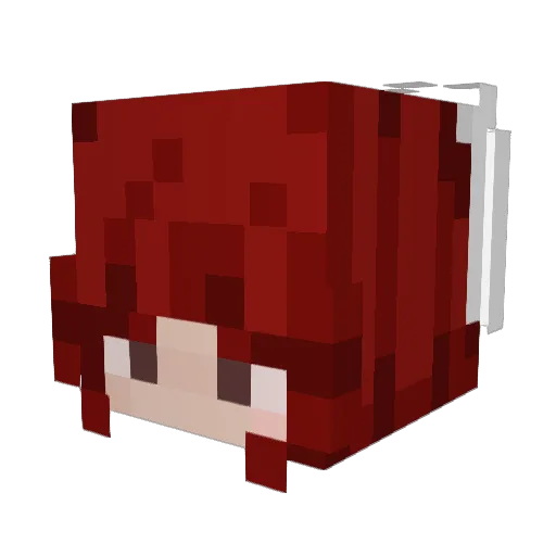 Saishy_ Minecraft avatar head, 3D render