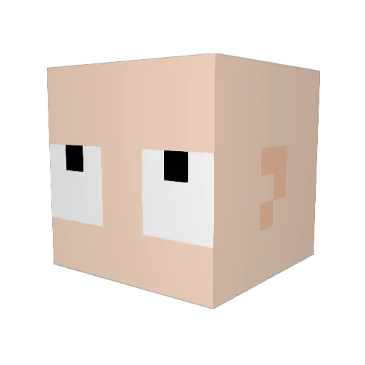 Saitama1386 Minecraft avatar head, 3D render