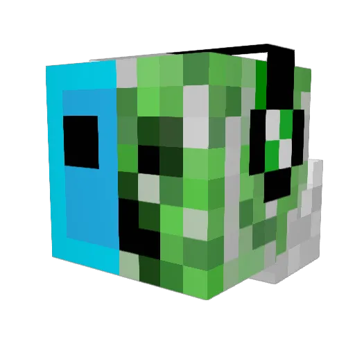SaitamaGG Minecraft avatar head, 3D render
