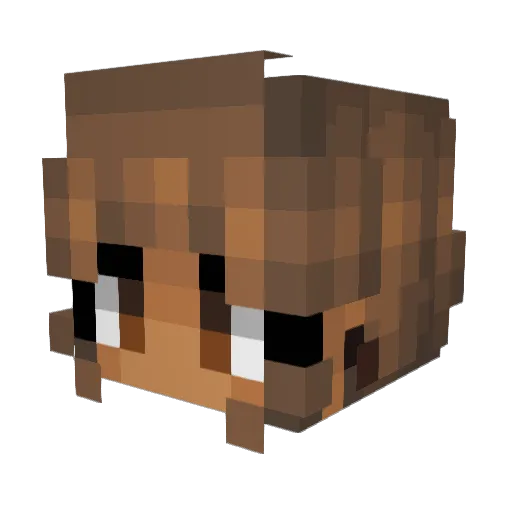 Saitharn Minecraft avatar head, 3D render
