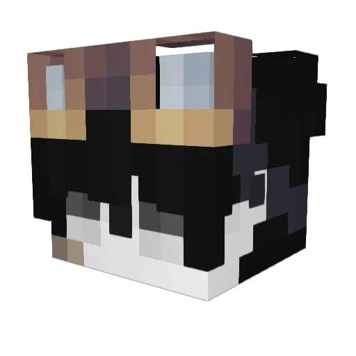 Saito001 Minecraft avatar head, 3D render