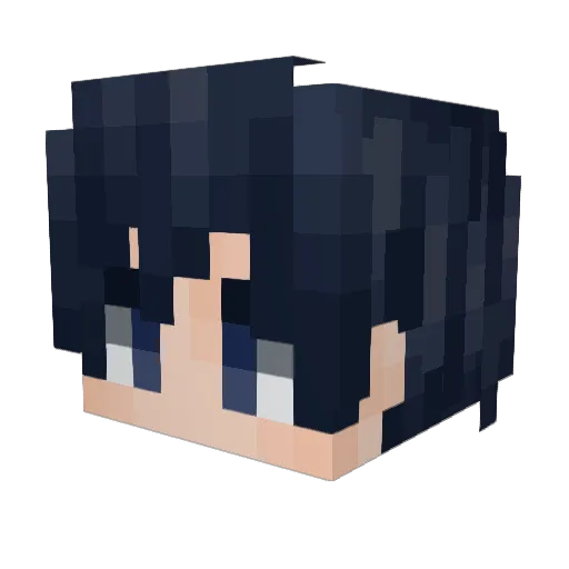 Saito1305 Minecraft avatar head, 3D render