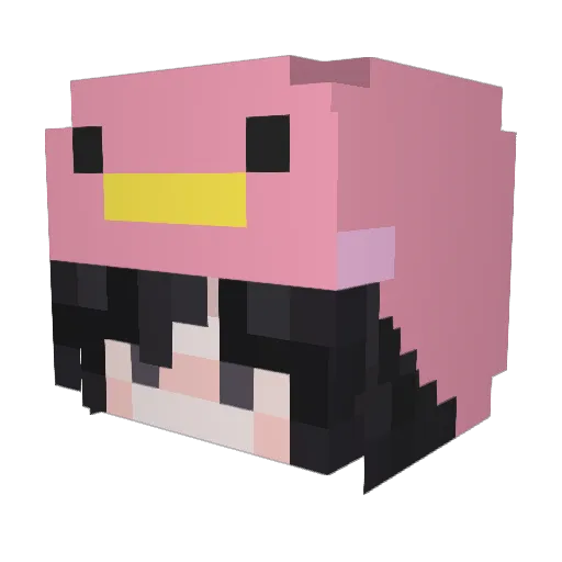 SaitoMeoMeoz Minecraft avatar head, 3D render