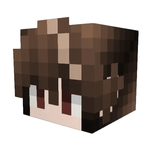 SaitoSword Minecraft avatar head, 3D render